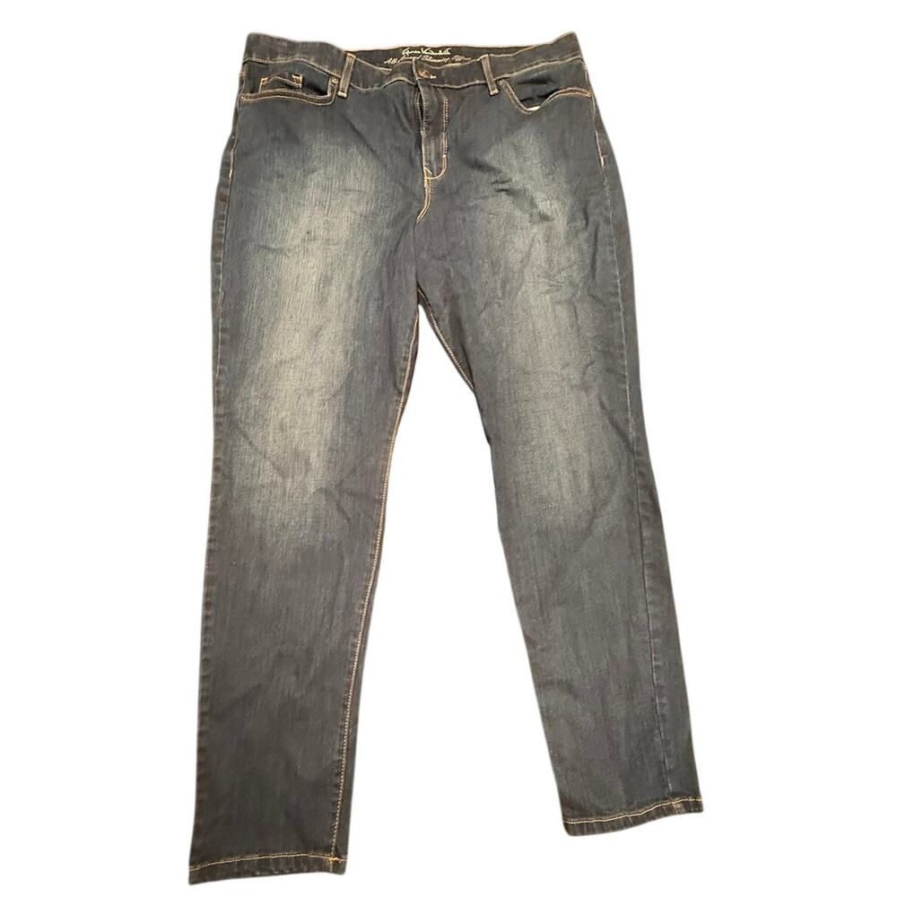 Gloria Vanderbilt Women's Blue Curvy All-Around Slimming Effect Jeans Size 18